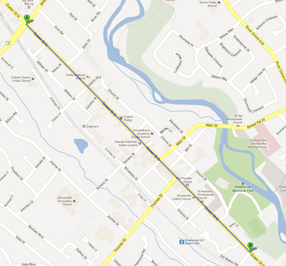 Mississauga Santa Parade Maps
